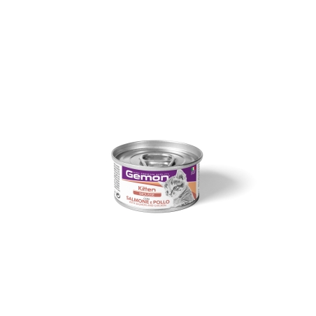 МУС GEMON KITTEN CAT 85g Salmon&Chicken- за подрастващи котки