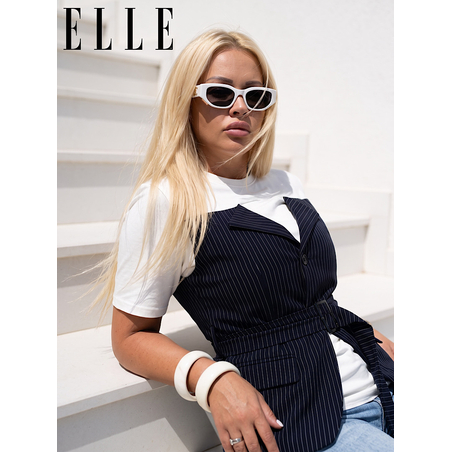 Дамска тениска ELLE с елек и колан
