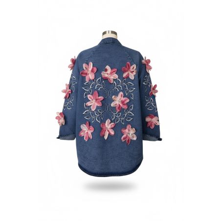 Връхна дънкова риза Blossom Soul