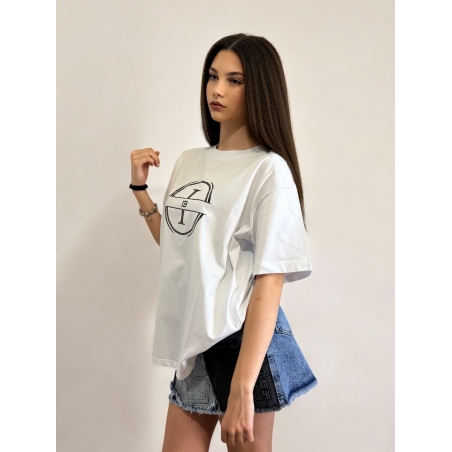 Тениска White I13 Oversize
