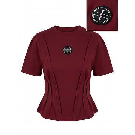 Couture Tee- Дамска бордо тениска