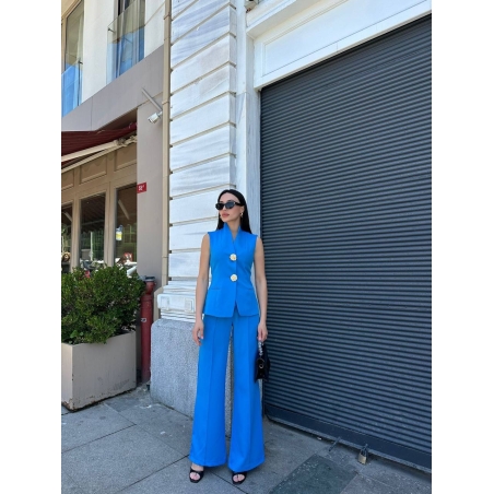 GOLD BUTTON Blue Костюм елек и панталон