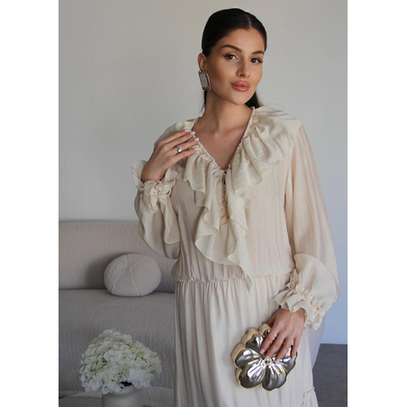 Ефирна Рокля “Breeze Tie” ekru