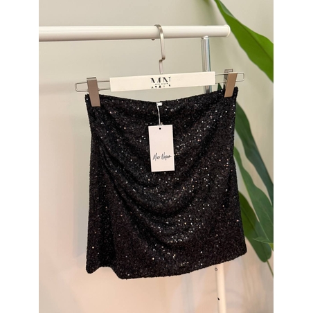 Къса блестяща пола Glam BLACK