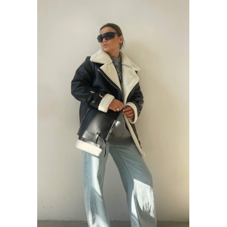 Winter Glow – кожено яке с каракул