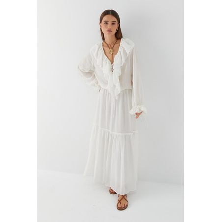 Ефирна Рокля “Breeze Tie” white