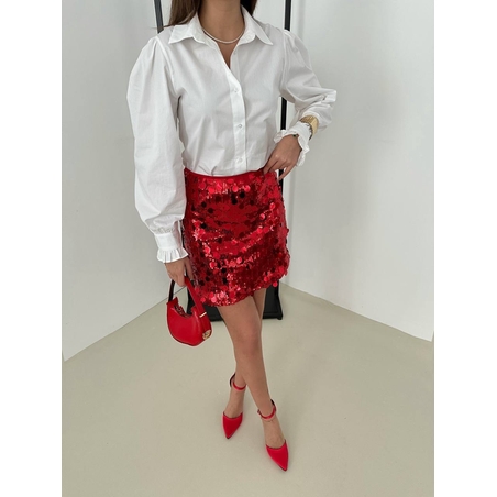 „Glam Night“ Red  къса пола пайети