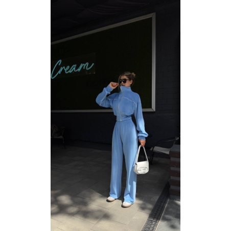 Velour Touch Set Blue – спортен екип от мек велур