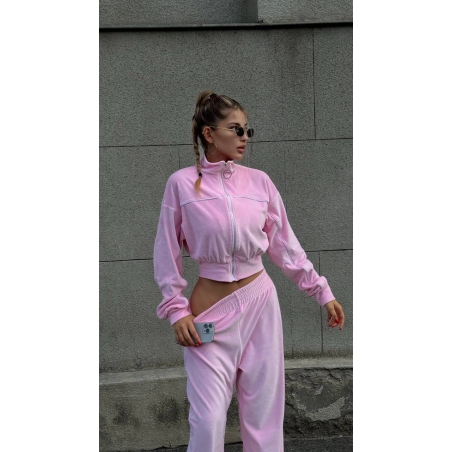 Velour Touch Set Pink – спортен екип от мек велур