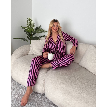 Луксозна сатенена пижама „Silky Dream“ – риза и долнище