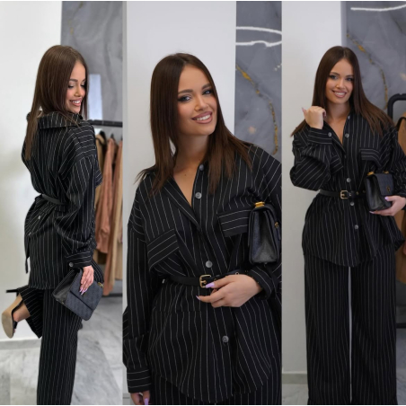 Спортно елегантен костюм Black