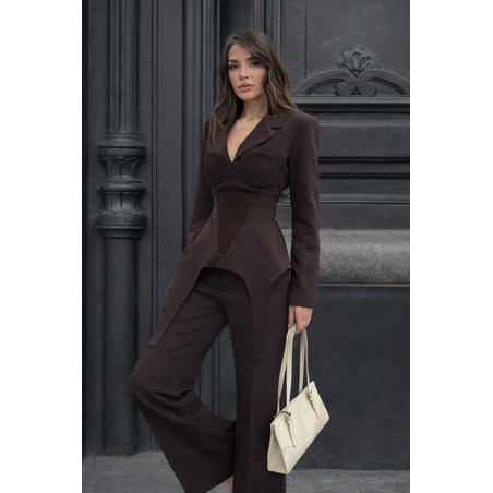 “Chocolate Muse” – Костюм от сако, корсет и панталон