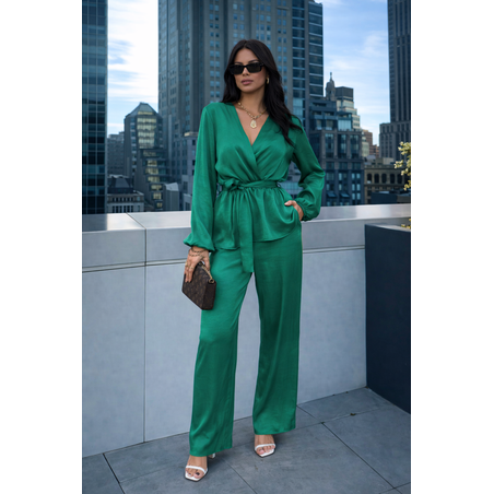 Луксозен сатенен комплект Green