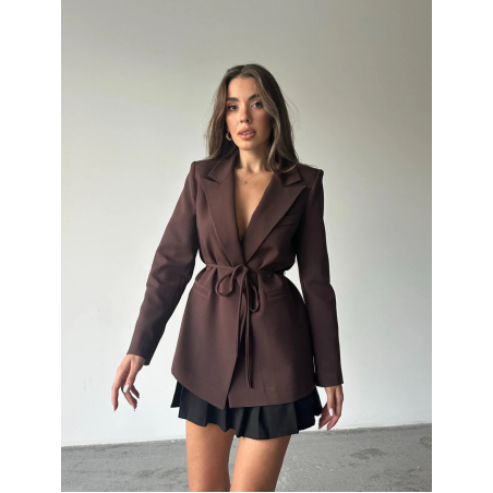 Mocha Modern Blazer - Кафяв Блейзър
