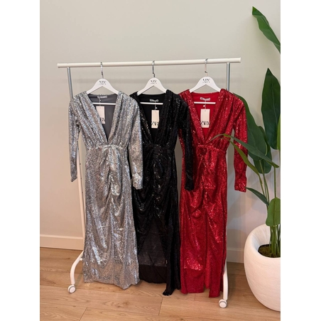 Блестяща вечерна рокля „Diva“ Black