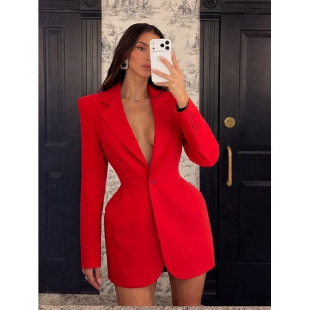 “Scarlet” Power Blazer Dress