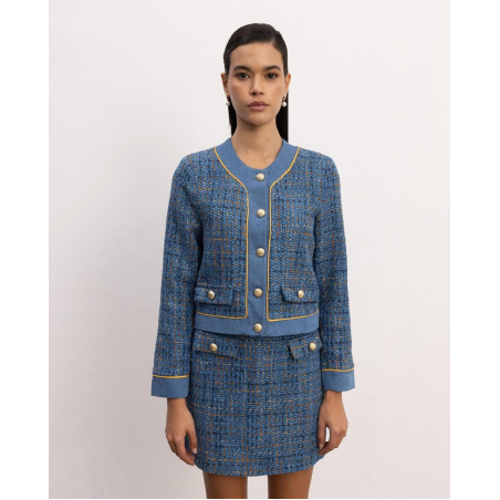 Дамски костюм Букле  „Blue Charm“ – сако и пола