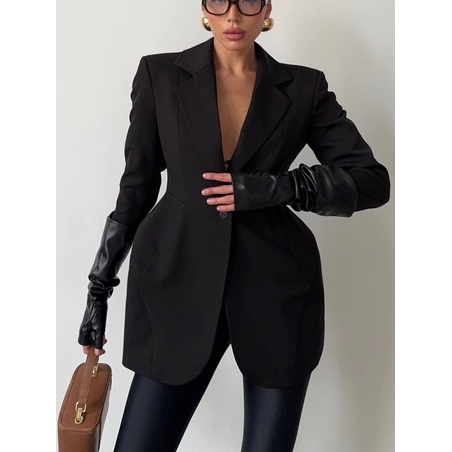 “Midnight” Power Blazer Dress