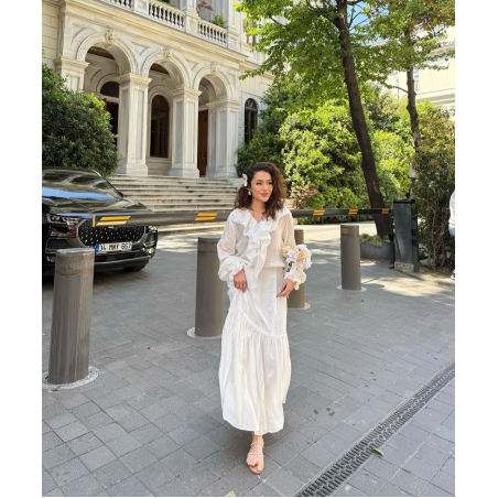 Ефирна Рокля “Breeze Tie” white