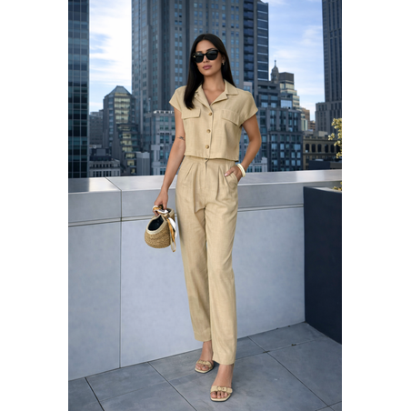 Lina Set  Beige – панталон и риза