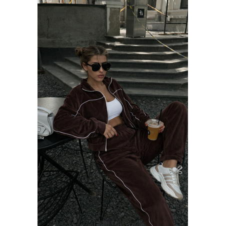 Velour Touch Set Brown – спортен екип от мек велур