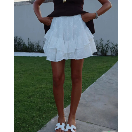 „Romantic Layers“ White - пола с дантела