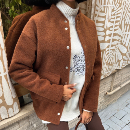 Mocha – Кафяво яке тип бомбър