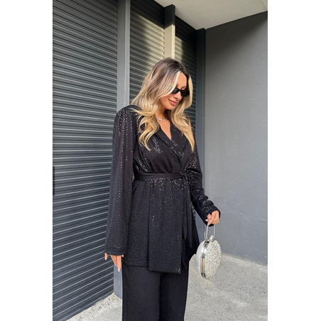 “Shine Party Suit” Black – Елегантен костюм с пайети