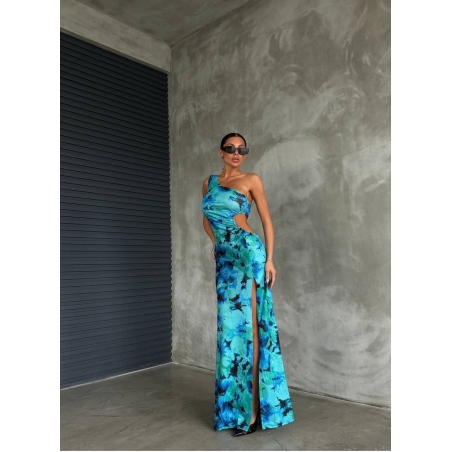 Тюркоазена лятна рокля OCEAN BREEZE