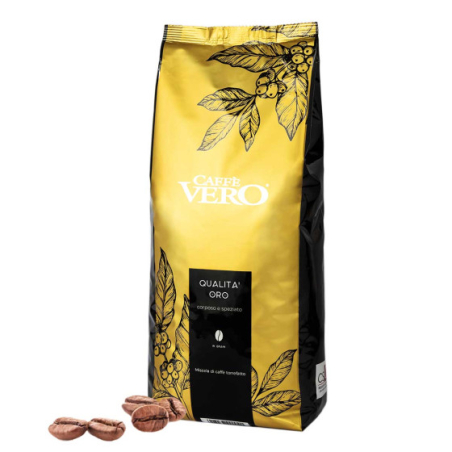 Кафе на зърна VERO QUALITA ORO 1кг.