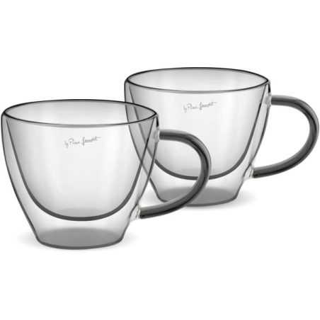 Комплект чаши за капучино LAMART LT9117 VASO, 190 мл., 2 броя, черни