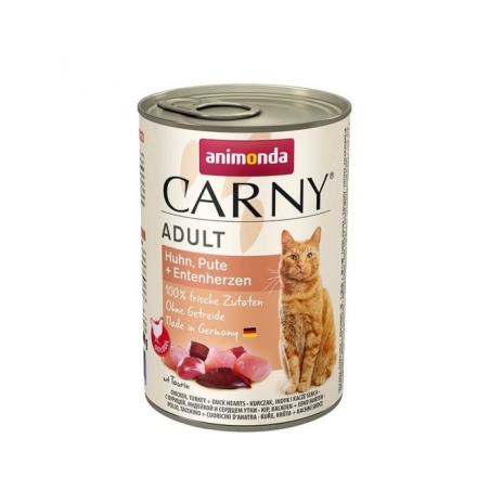 Animonda Carny Adult Chicken, Turkey, Duck Hearts - 400г
