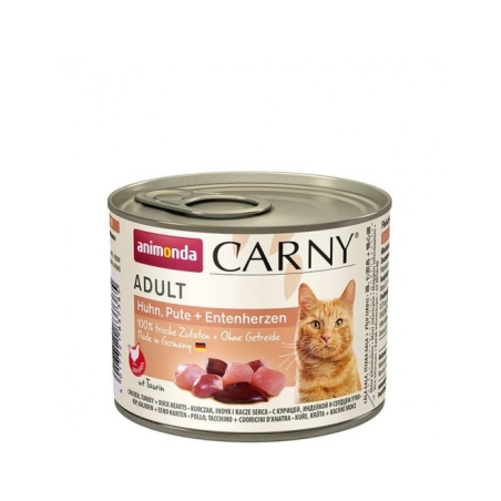 Animonda Carny Adult Chicken, Turkey, Duck Hearts - 200г