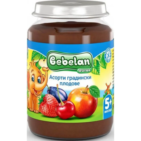 BEBELAN Асорти Градински плодове 5м. 190г