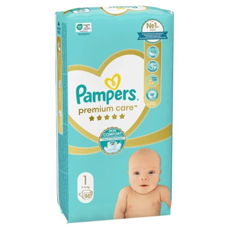 Пелени Pampers Pramium Care 1