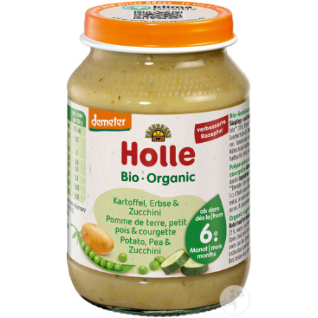 HOLLE Деметер Картофи, грах и тиквички 6м. 190г