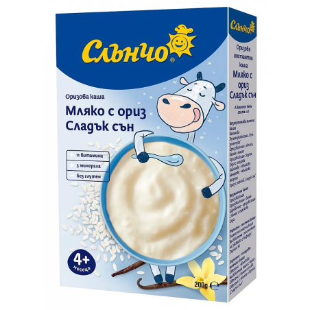 Слънчо Млечна каша Сладък сън 4+ месеца