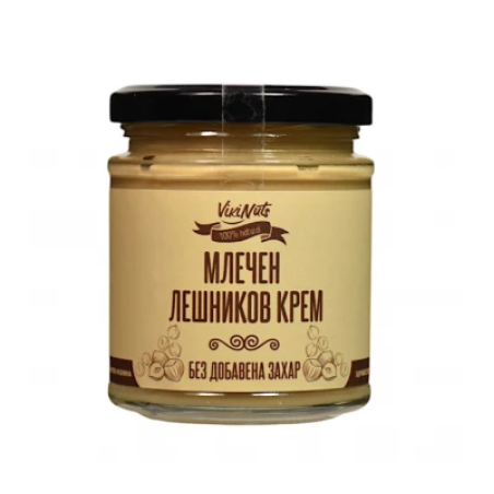 Млечен лешников крем без захар 200 гр. VIKI NUTS