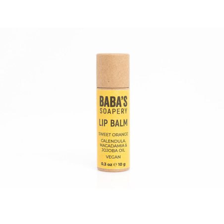 Балсам за устни със сладък портокал, 10 гр. BABA'S SOAPERY