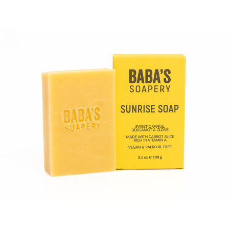 Сапун SUNRISE с морков, портокал, бергамот и карамфил 100 гр. BABA's SOAPERY