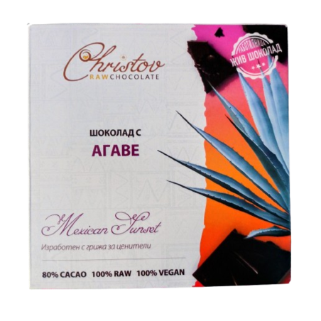 ЖИВ ШОКОЛАД MEXICAN SUNSET с Агаве, 80% какао Christov RAW Chocolate