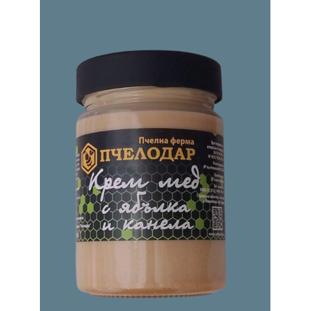 ПЧЕЛЕН КРЕМ МЕД С ЯБЪЛКА И КАНЕЛА, 400 g.  ПЧЕЛОДАР