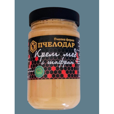 ПЧЕЛЕН КРЕМ МЕД С ШАФРАН, 400 g.