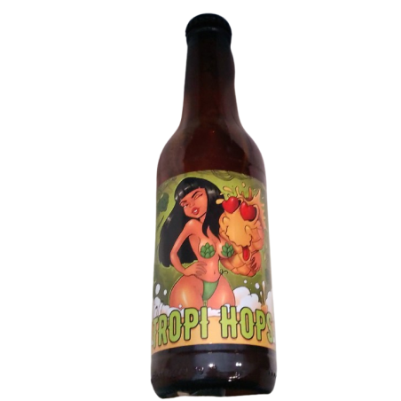 TROPI HOPS светъл ейл с ананас, 0,330 л. Трима и Двама