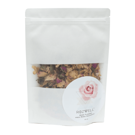 Изсушен цвят за чай от БИО Българска роза 20 гр. ROZWELL