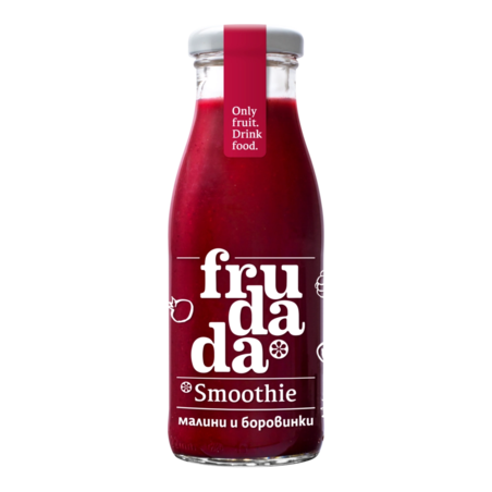 Смути Mалини и Боровинки 250ml, Frudada