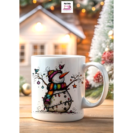 Коледна керамична чаша