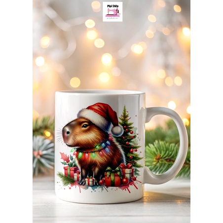 Коледна керамична чаша