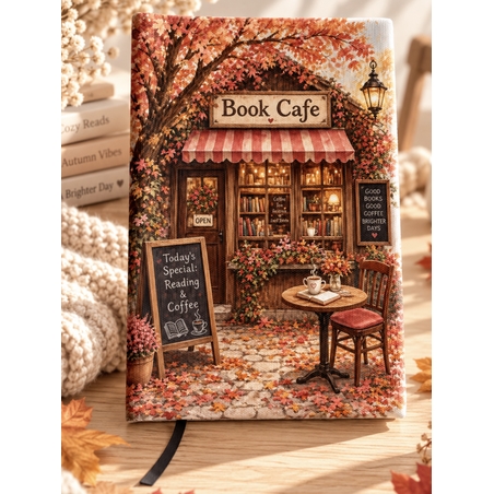 Подвързия за книга цветя и книги 