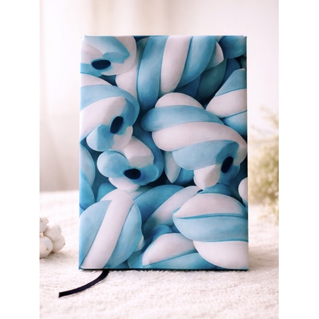 Подвързия за книга сини маршмелоу | Хендмейд уют и стил